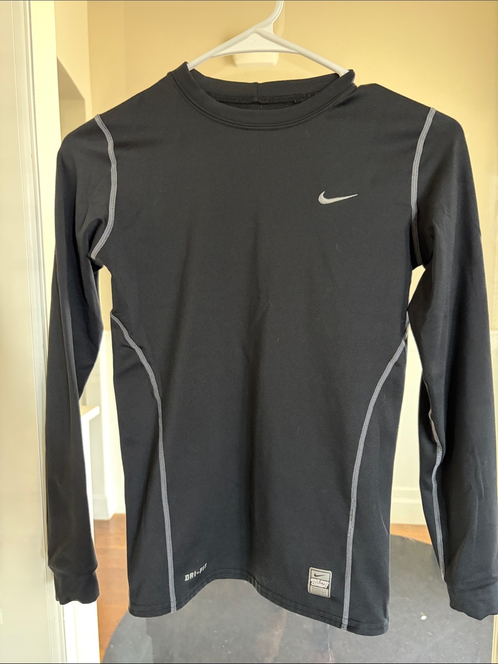 Nike Black Long-Sleeve Dri-FIT Performance Top